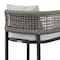 Armen Living Felicia Outdoor Patio Counter Height Bar Stool in Aluminum with Gray Rope and Cushions 840254333109 - alternate 10